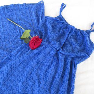 R. Wish Juniors Lace Royal Blue Dress S